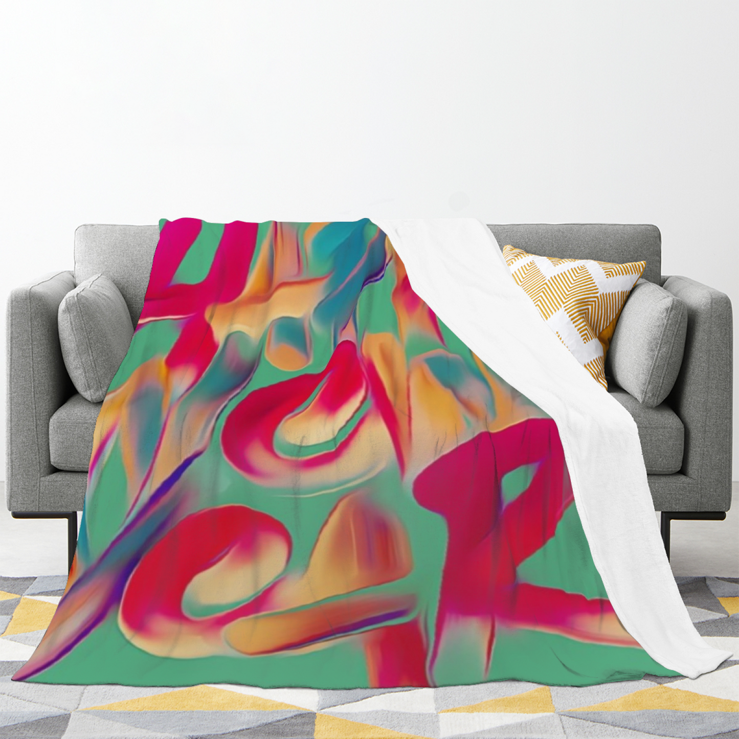 Colorful Modern Pattern Throw Blanket ¨C Decorative Cozy Home Blanket