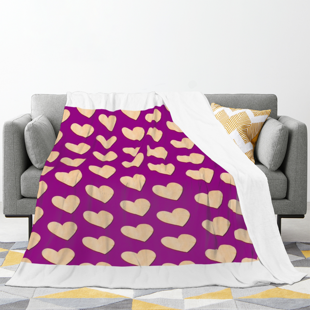 Electric Grove Rich Multicolor Modern Art Flannel Throw Blanket