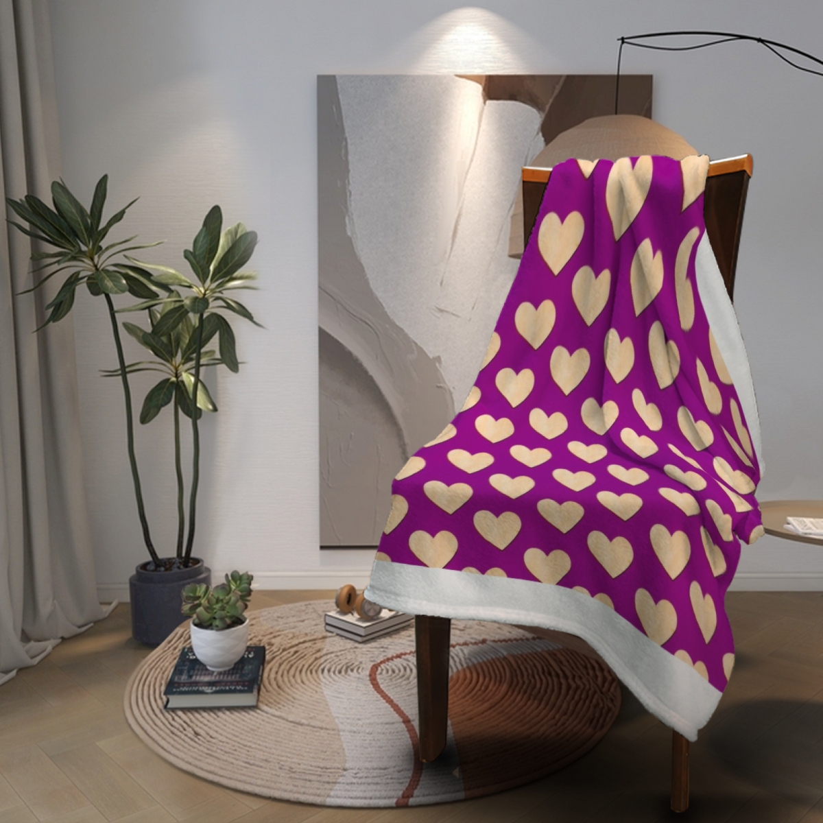 Electric Grove Rich Multicolor Modern Art Flannel Throw Blanket