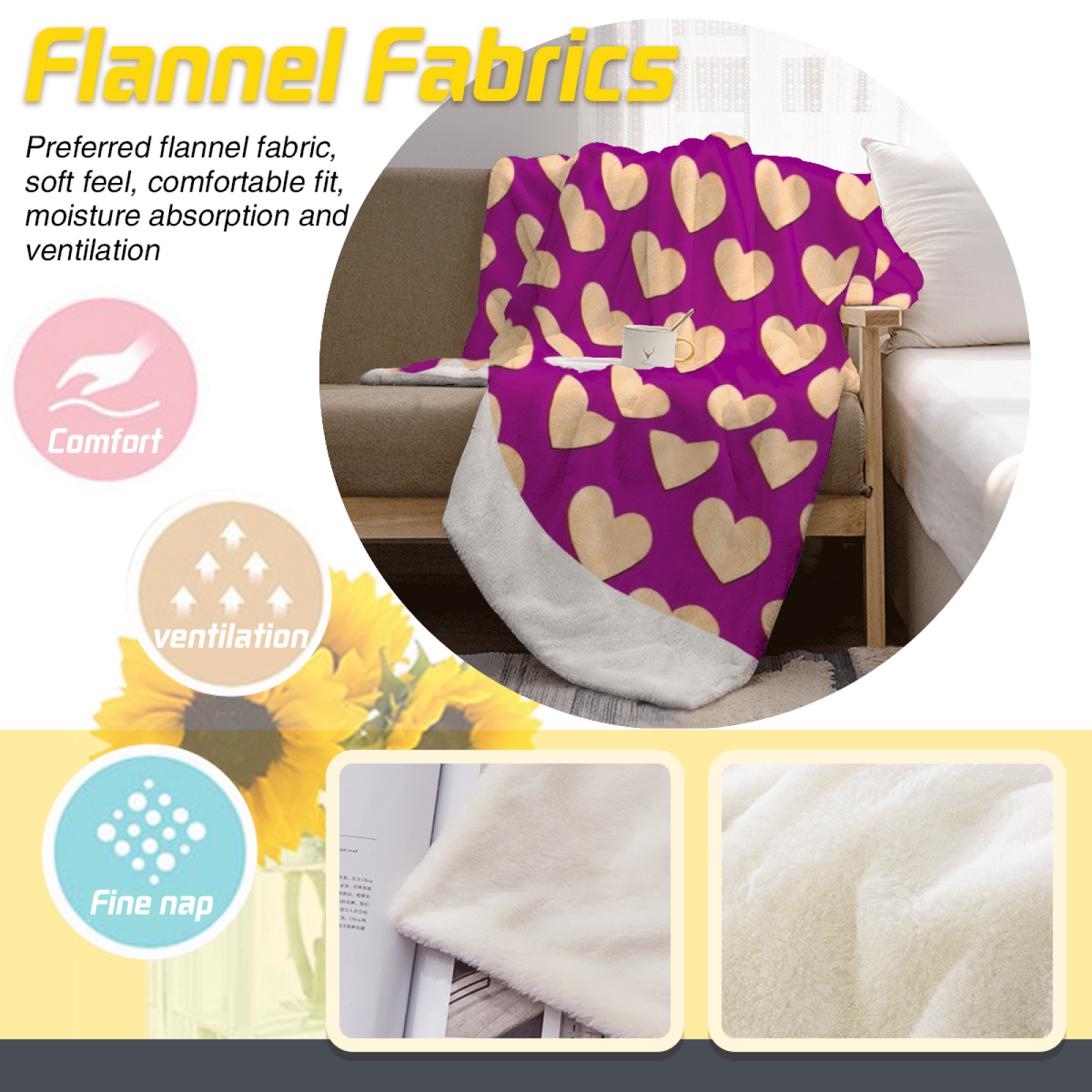Electric Grove Rich Multicolor Modern Art Flannel Throw Blanket