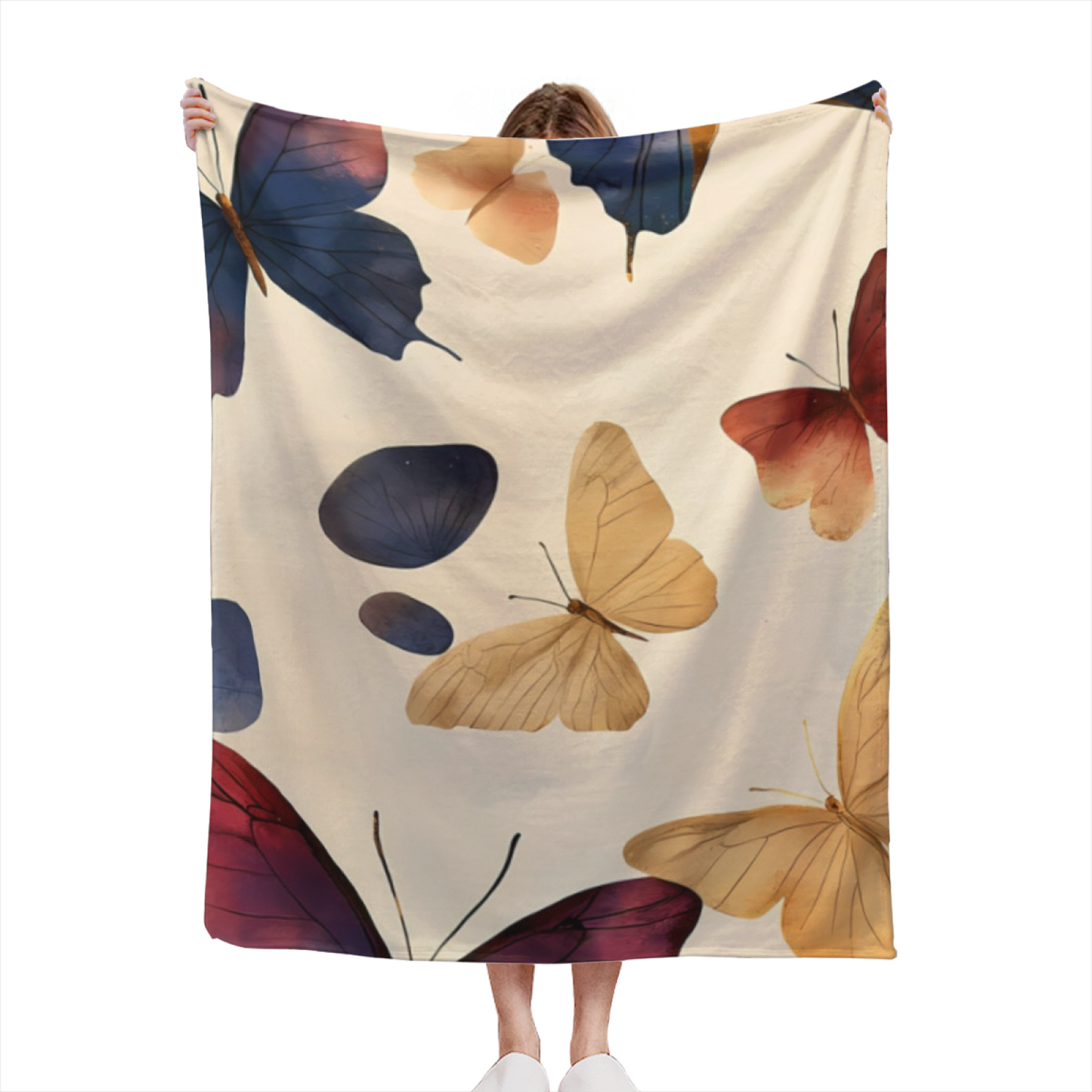 Modern Graphic Art Throw Blanket ¨C Colorful Decorative Printed Cozy Blanket