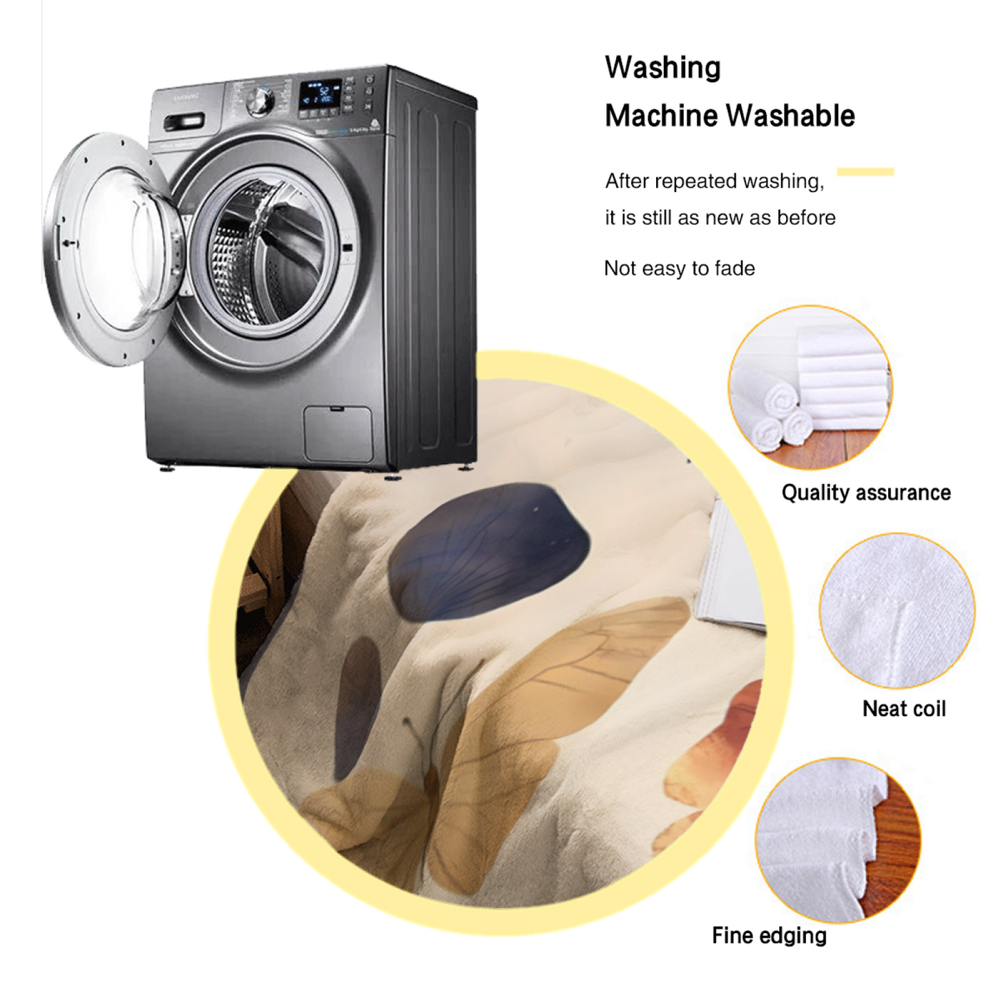 Modern Graphic Art Throw Blanket ¨C Colorful Decorative Printed Cozy Blanket