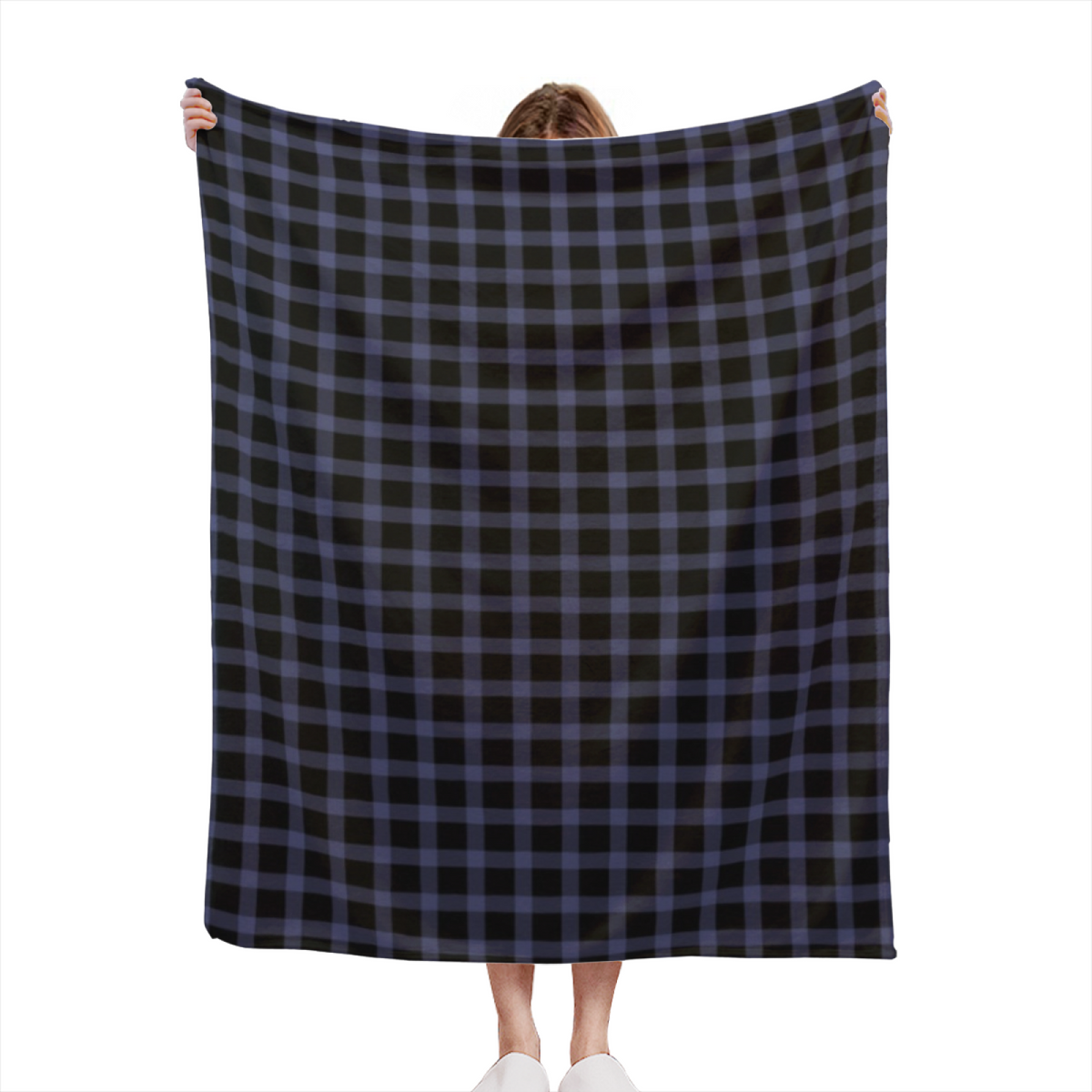 Decorative Soft Neutral Fern Petal All-Season Flannel Blanket