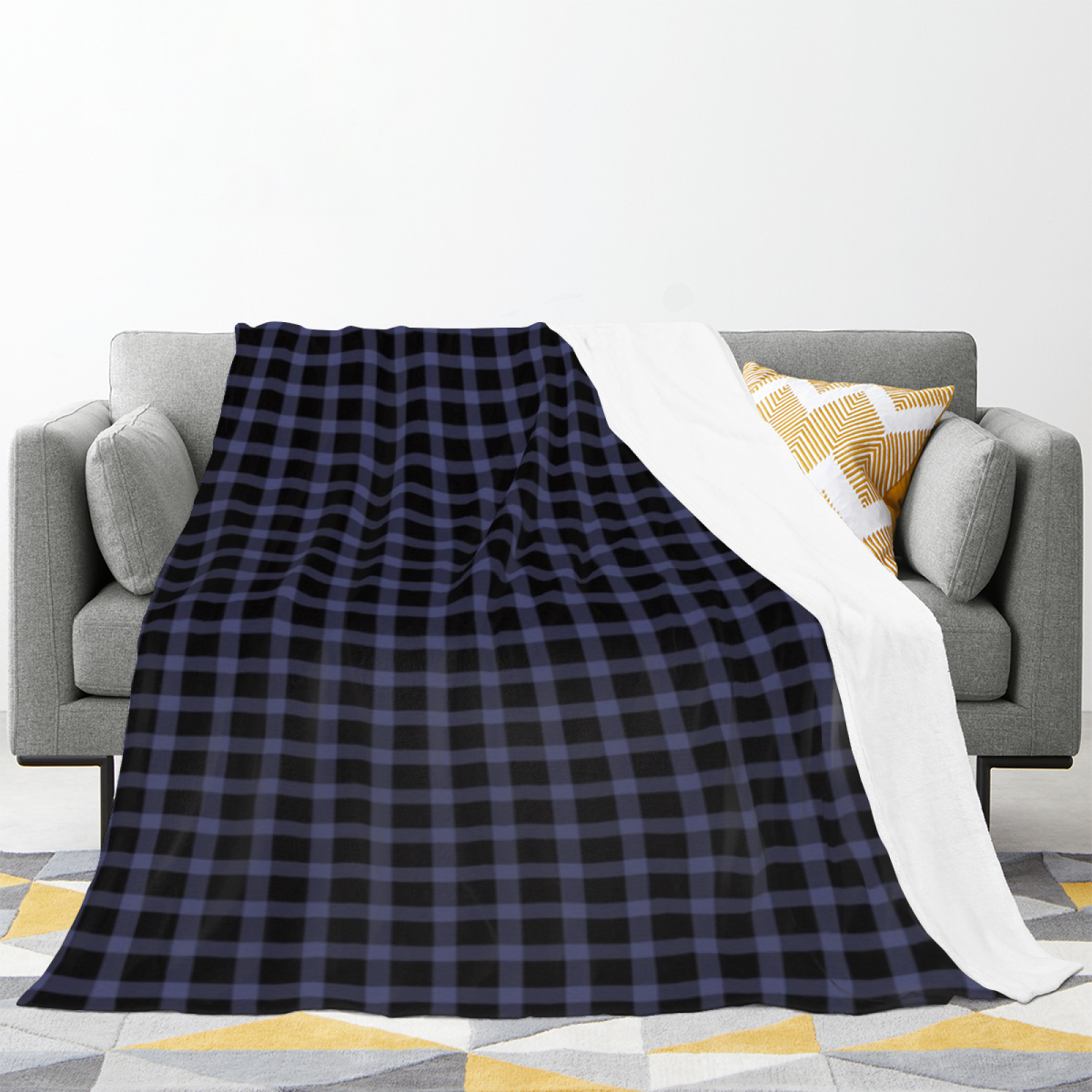 Decorative Soft Neutral Fern Petal All-Season Flannel Blanket