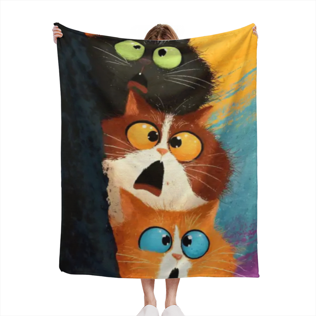 Starlit & Fable Playful Graphic All-Season Flannel Blanket