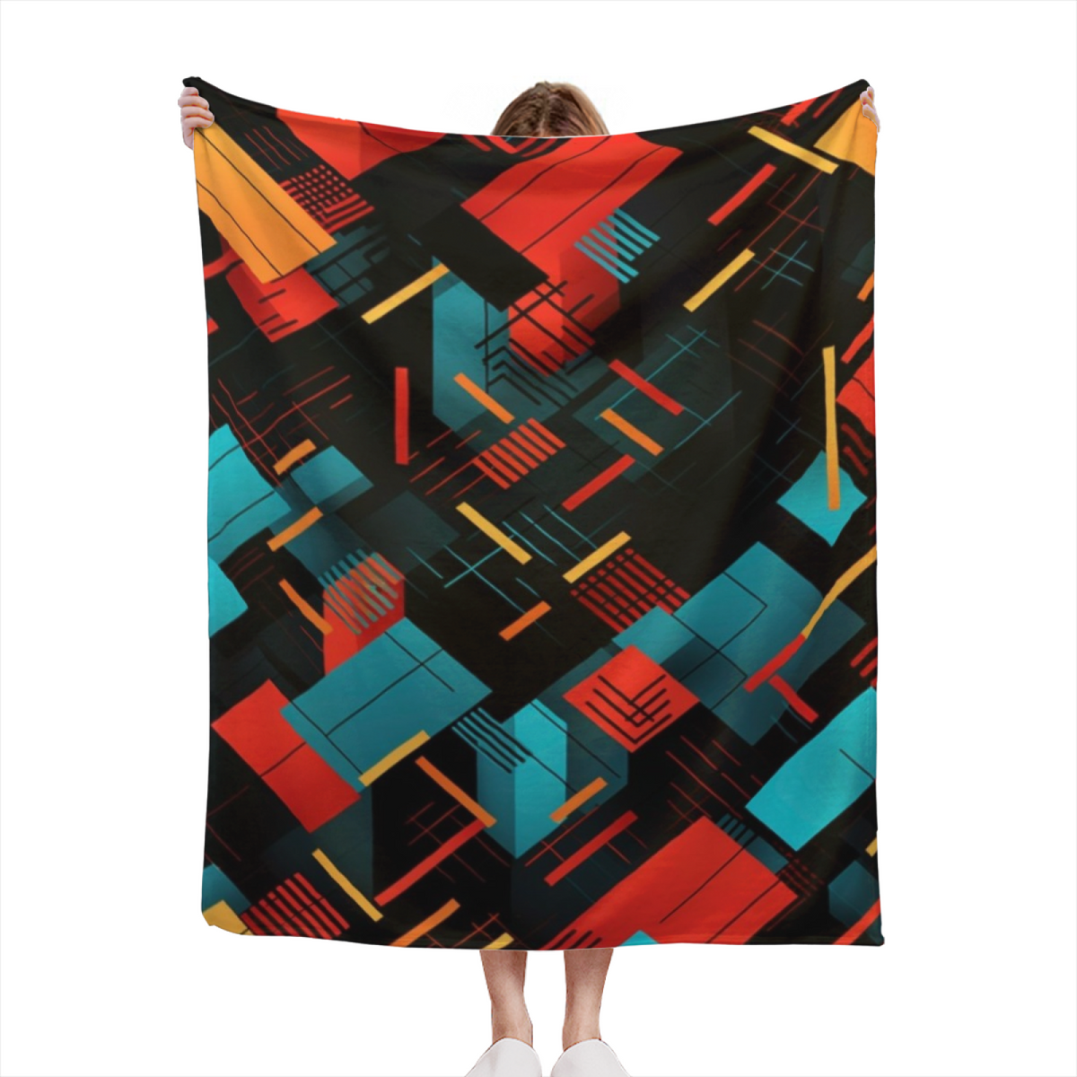 Soft Minimalist Plush Flannel Throw ¨C Luminous Lantern Collection