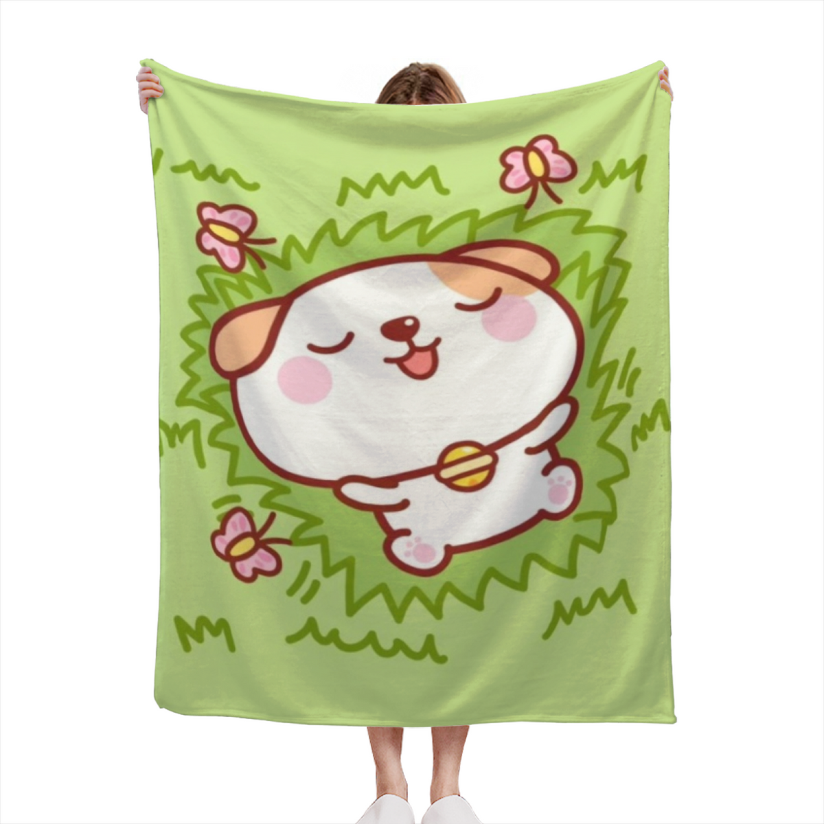 Cinnamon Horizon Pastel Multicolor Modern Art Flannel Throw Blanket