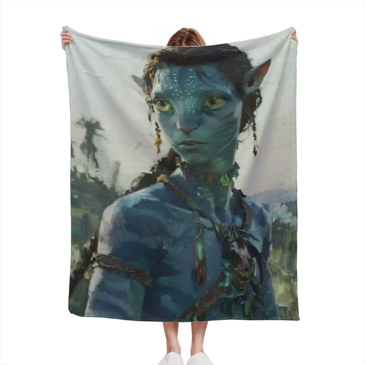 Soft Minimalist Plush Flannel Throw ¨C Seaside Carnival Collection
