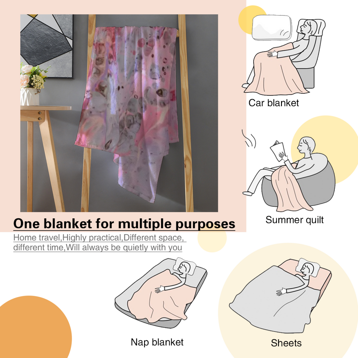 Celestial Galaxy Muted Sage Art Decorative Flannel Blanket