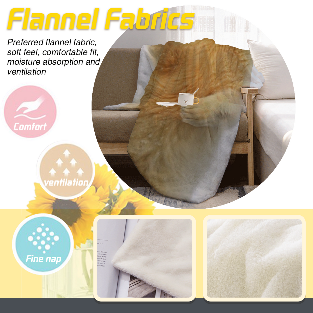 Coral Trail Playful Pattern Cozy Flannel Bed Blanket