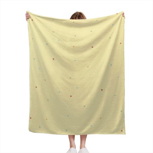 Gilded & Sanctuary Playful Graphic Plush Flannel Throw