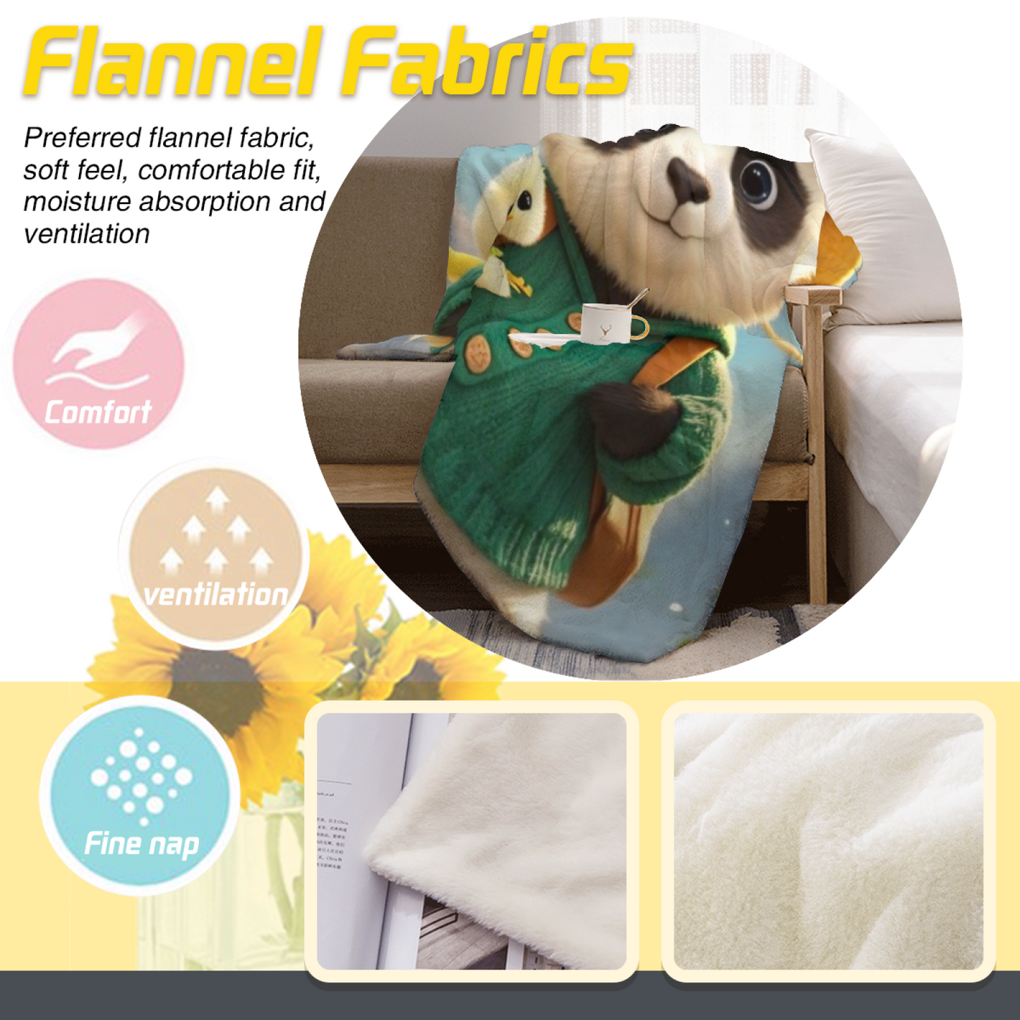 Colorful Artistic Throw Blanket ¨C Modern Printed Decorative Cozy Blanket