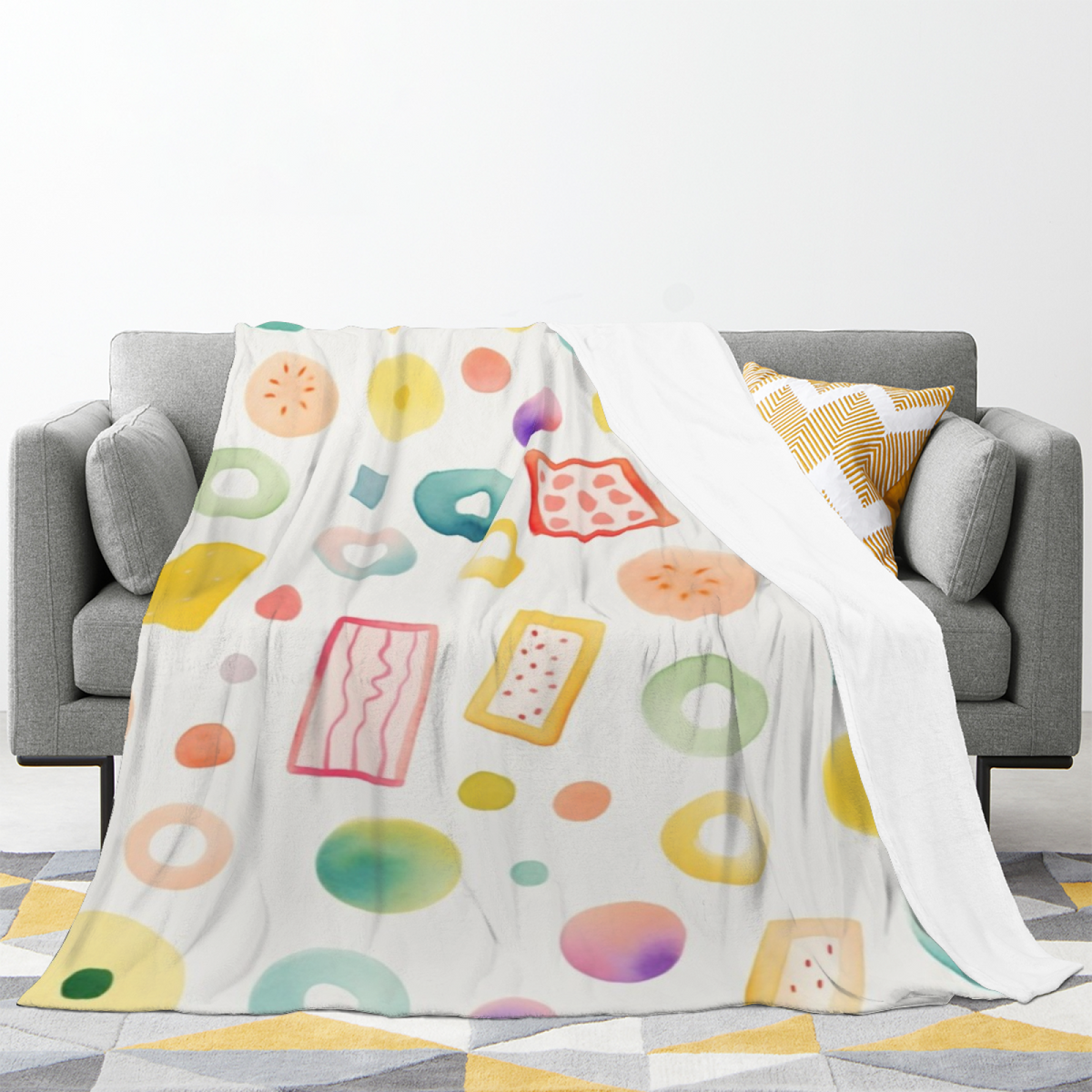 Heather & Daydream Playful Graphic All-Season Flannel Blanket