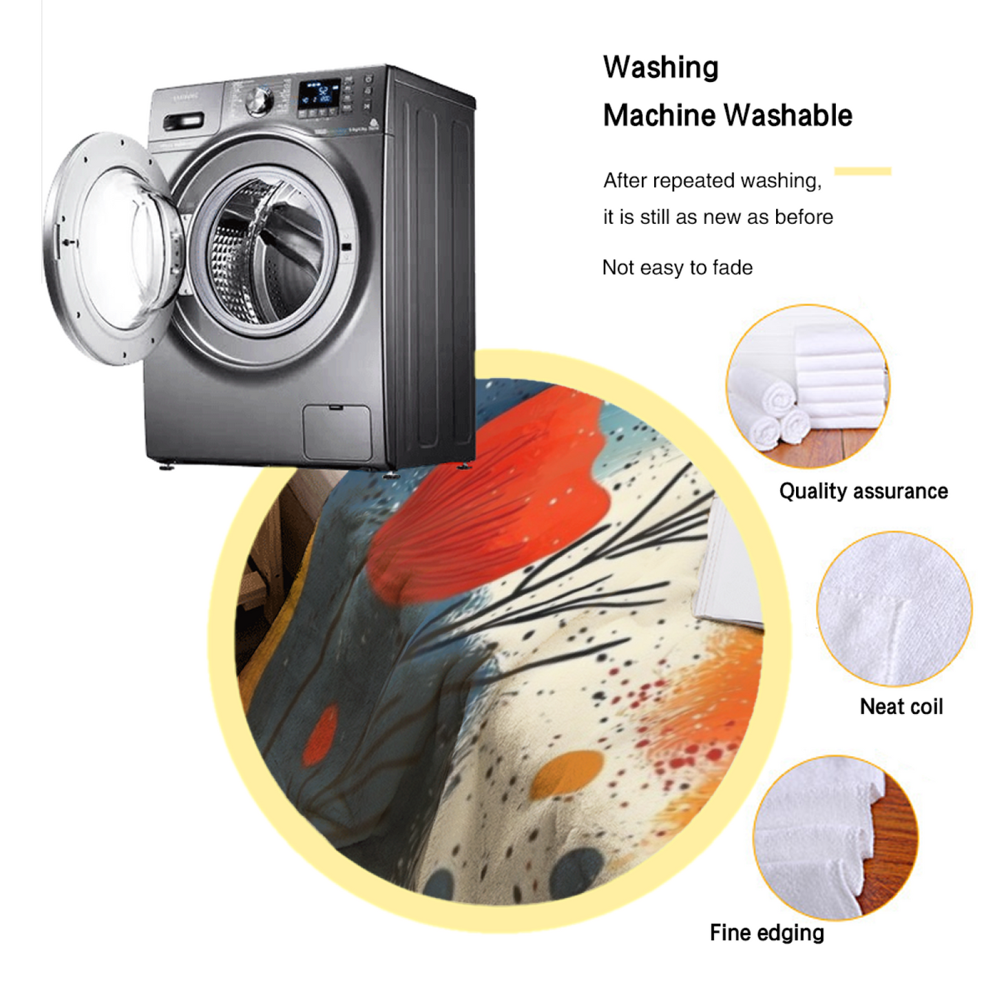 Modern Decorative Pattern Throw Blanket ¨C Colorful Artistic Cozy Blanket