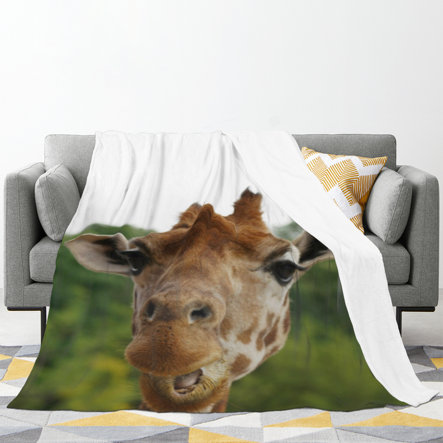 Modern Decorative Art Throw Blanket ¨C Colorful Graphic Cozy Home Blanket