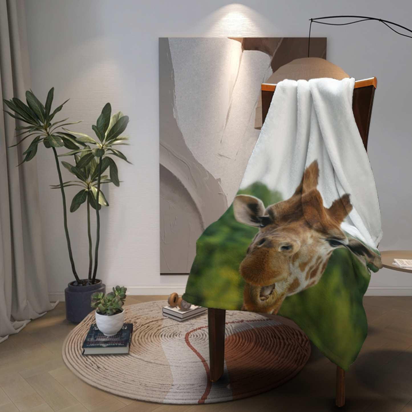 Modern Decorative Art Throw Blanket ¨C Colorful Graphic Cozy Home Blanket