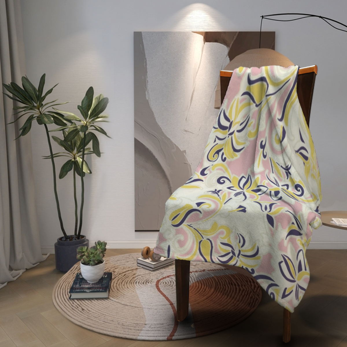 Frosted & Wonder Playful Graphic All-Season Flannel Blanket