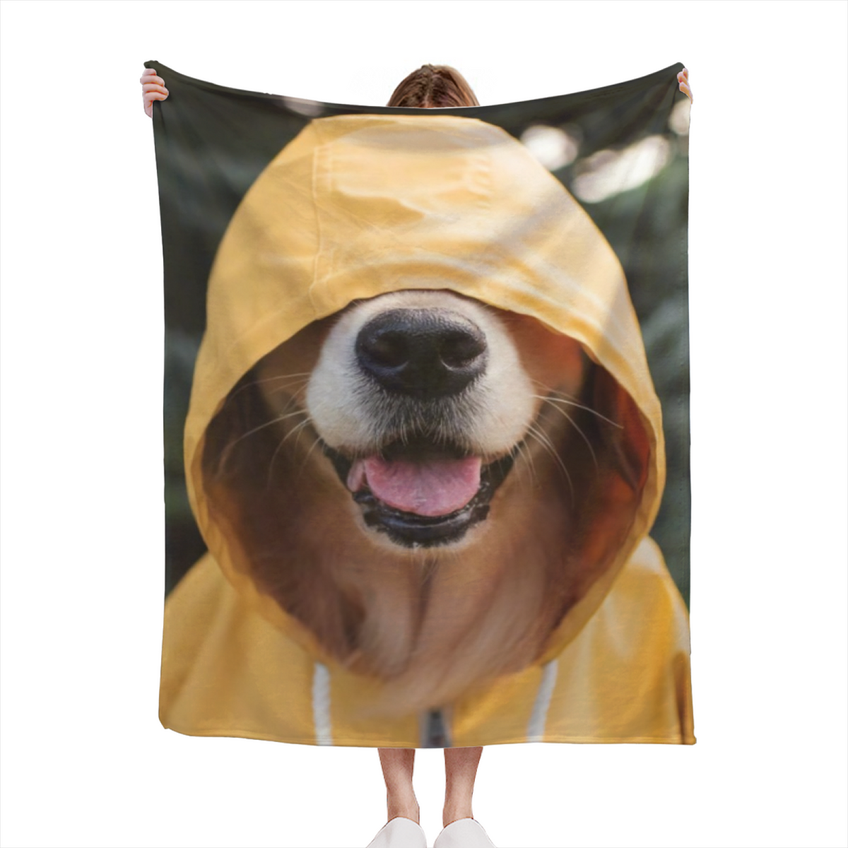 Soft Minimalist Plush Flannel Throw ¨C Watercolor Atlas Collection