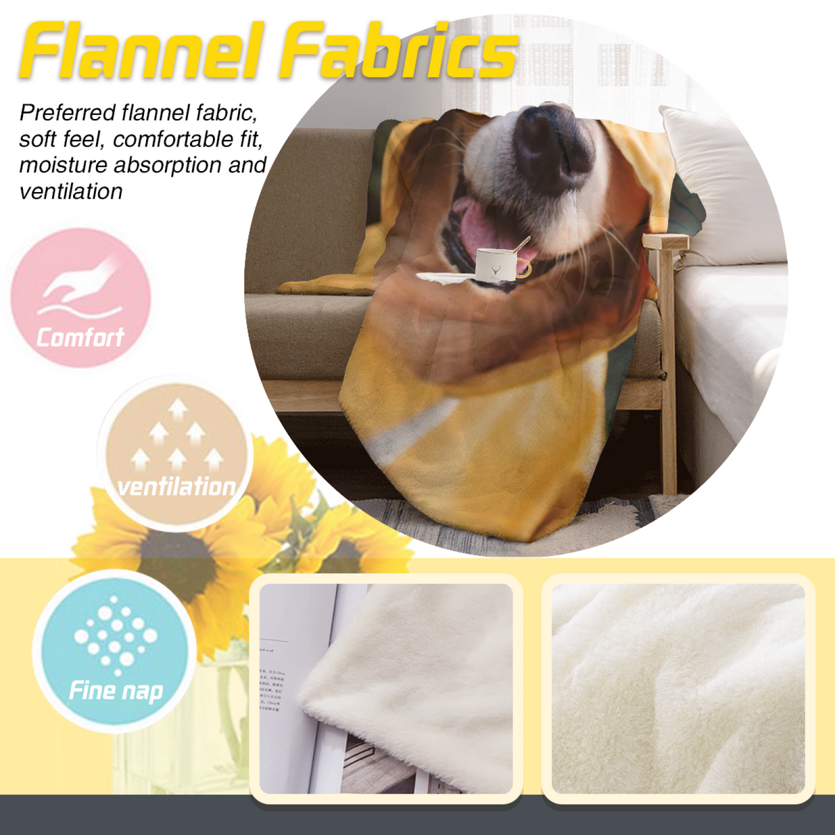 Soft Minimalist Plush Flannel Throw ¨C Watercolor Atlas Collection