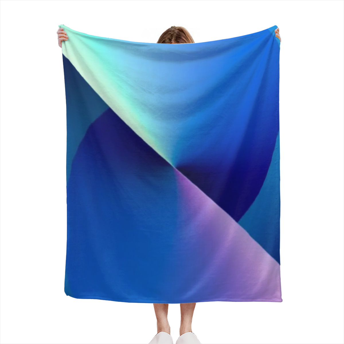 Soft Minimalist Plush Flannel Throw ¨C Dewdrop Sonnet Collection