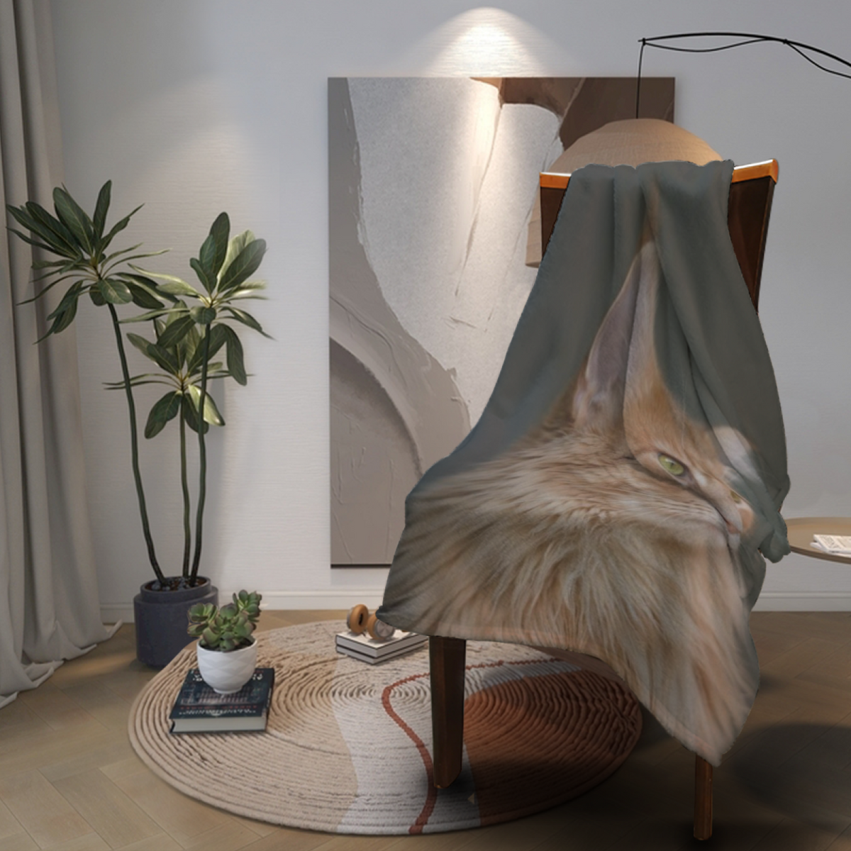 Soft Minimalist Plush Flannel Throw ¨C Electric Sonnet Collection