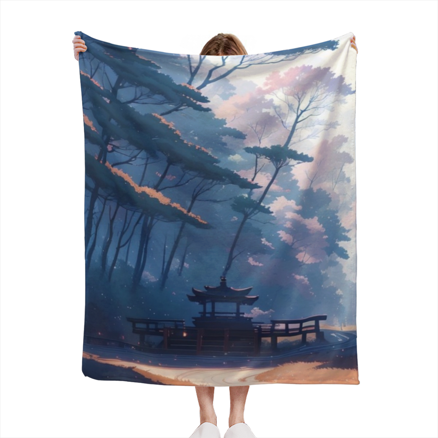 Modern Abstract Art Throw Blanket ¨C Stylish Colorful Printed Cozy Blanket
