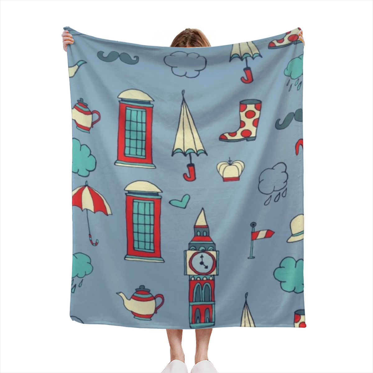 Soft Neutral Ember Drift All-Season Flannel Blanket