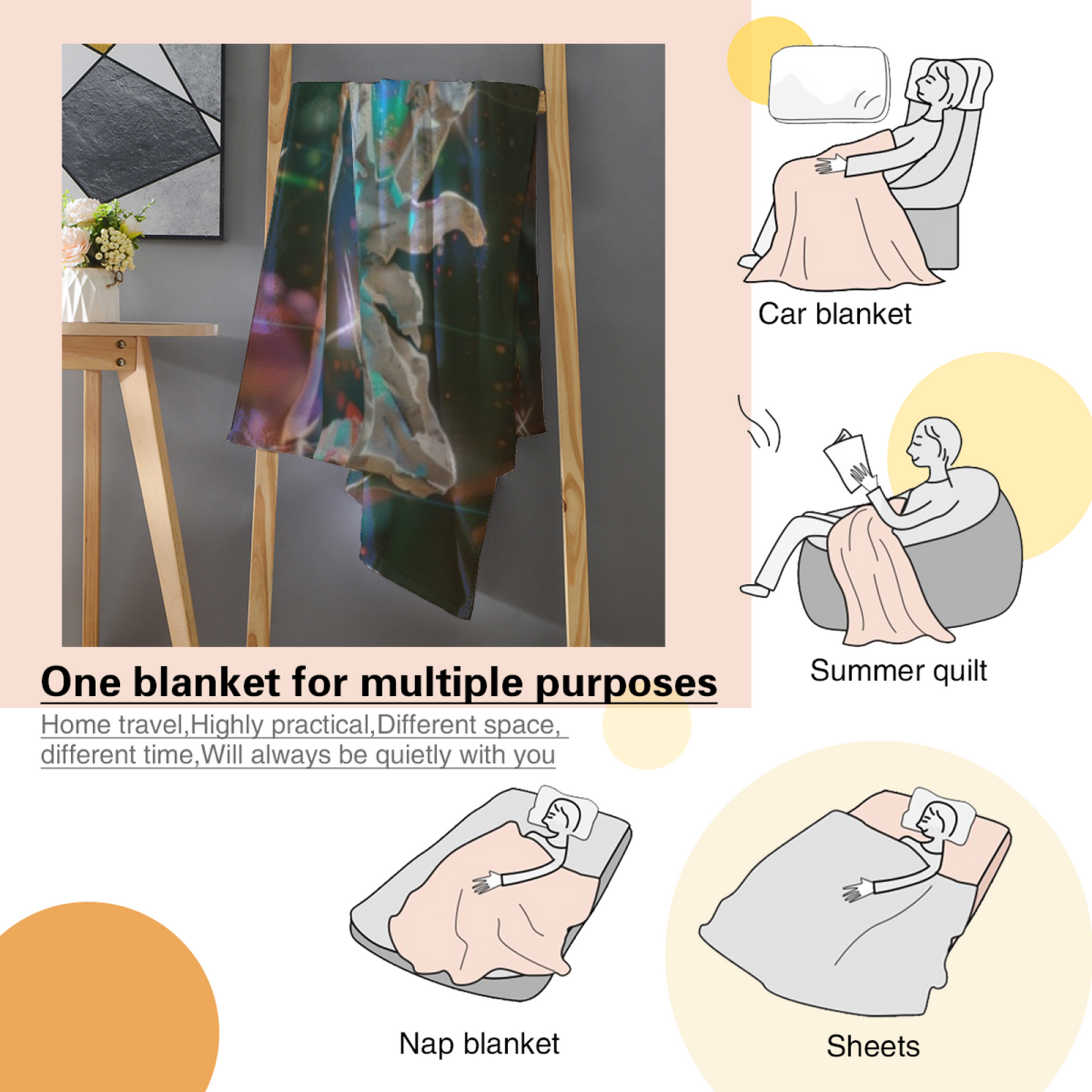 Futuristic Robot Flannel Throw Blanket ¨C Cinematic Sci-Fi Character Design