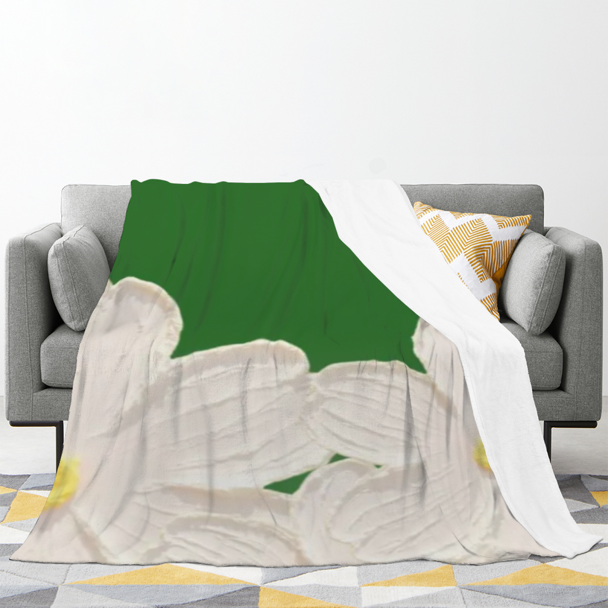 Soft Minimalist All-Season Flannel Blanket ¨C Cinnamon Sanctuary Collection