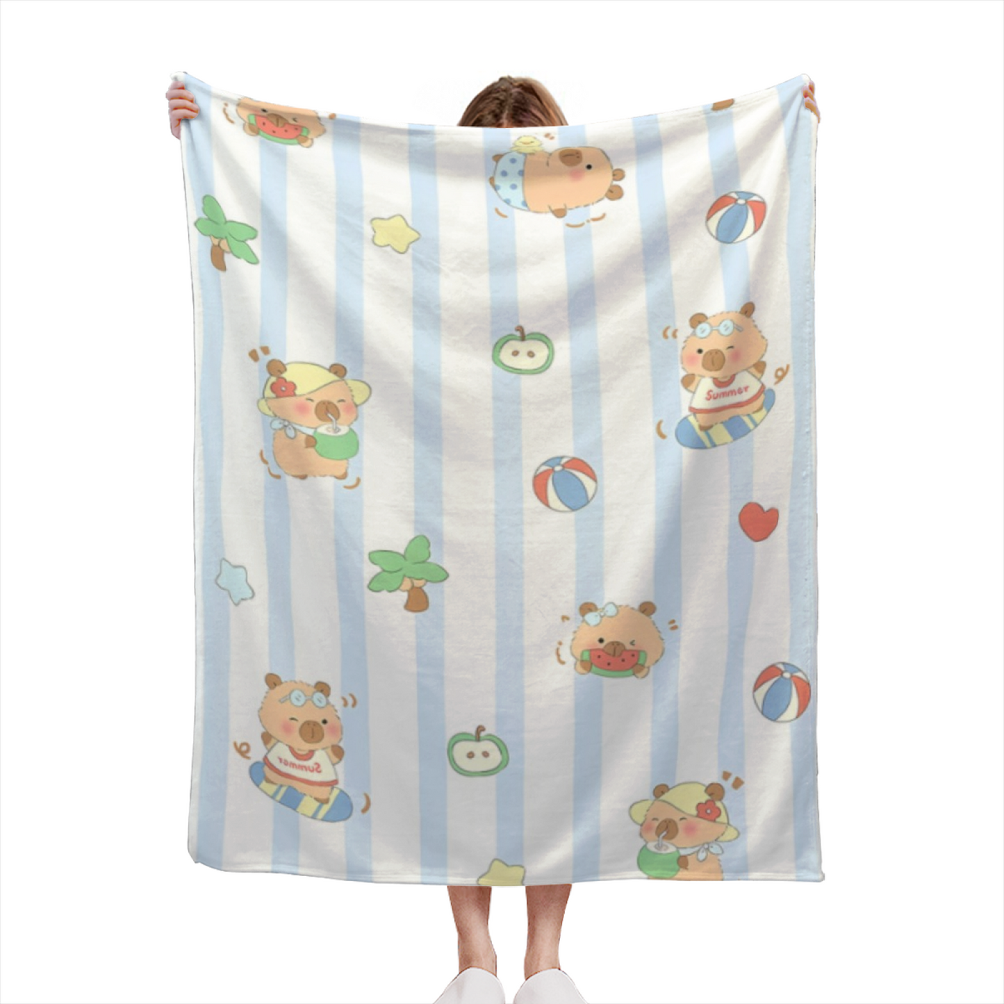 Contemporary Graphic Throw Blanket ¨C Stylish Abstract Printed Cozy Blanket