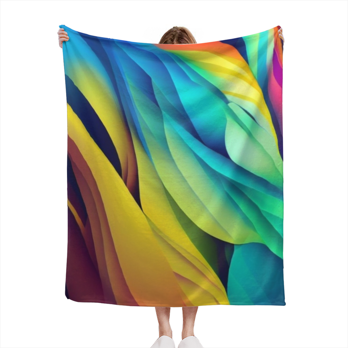 Juniper Petal Eclectic Pattern Cozy Flannel Bed Blanket