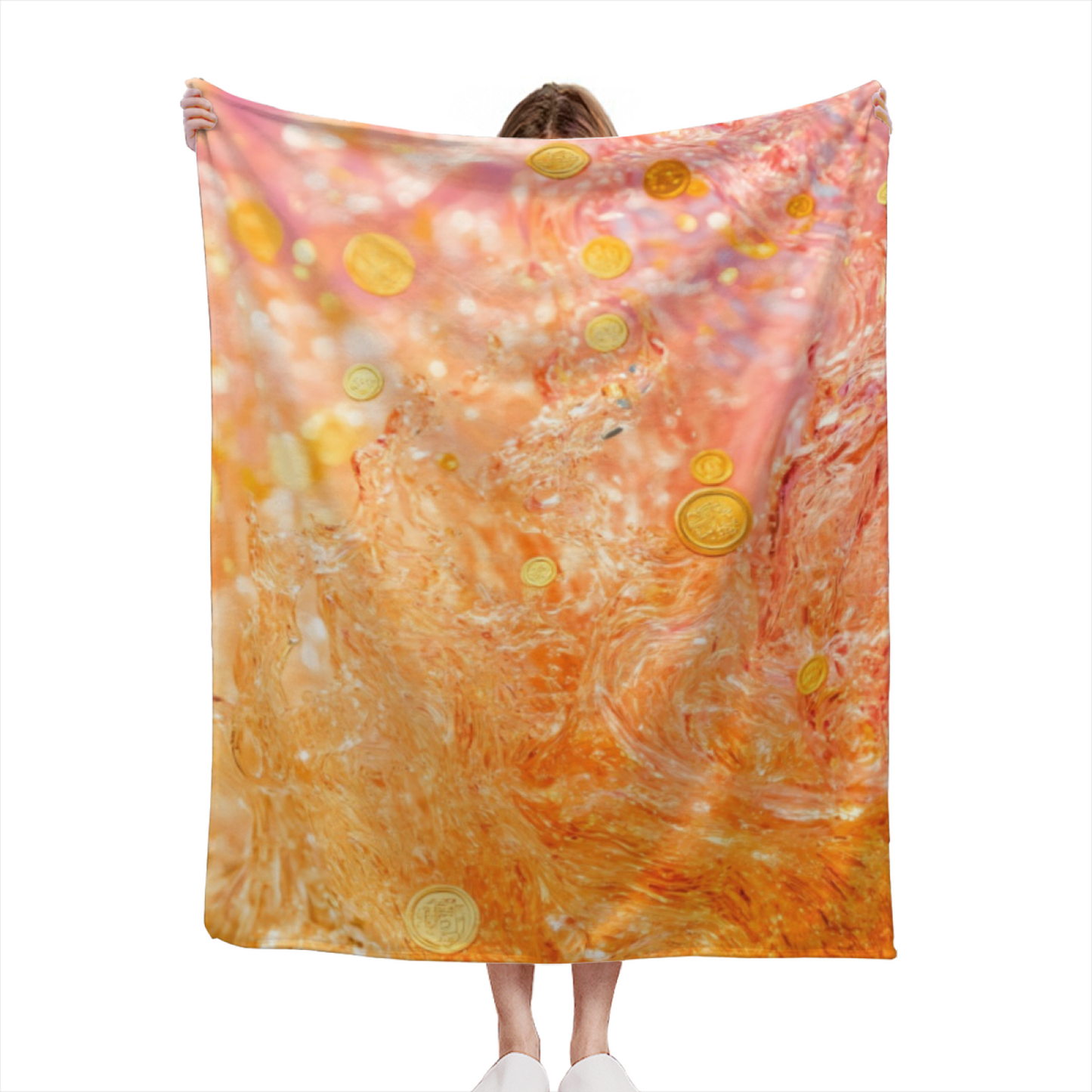 Artistic Graphic Throw Blanket ¨C Colorful Modern Printed Cozy Blanket