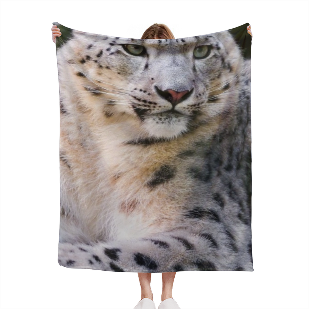 Soft Neutral Golden Trail Flannel Throw Blanket