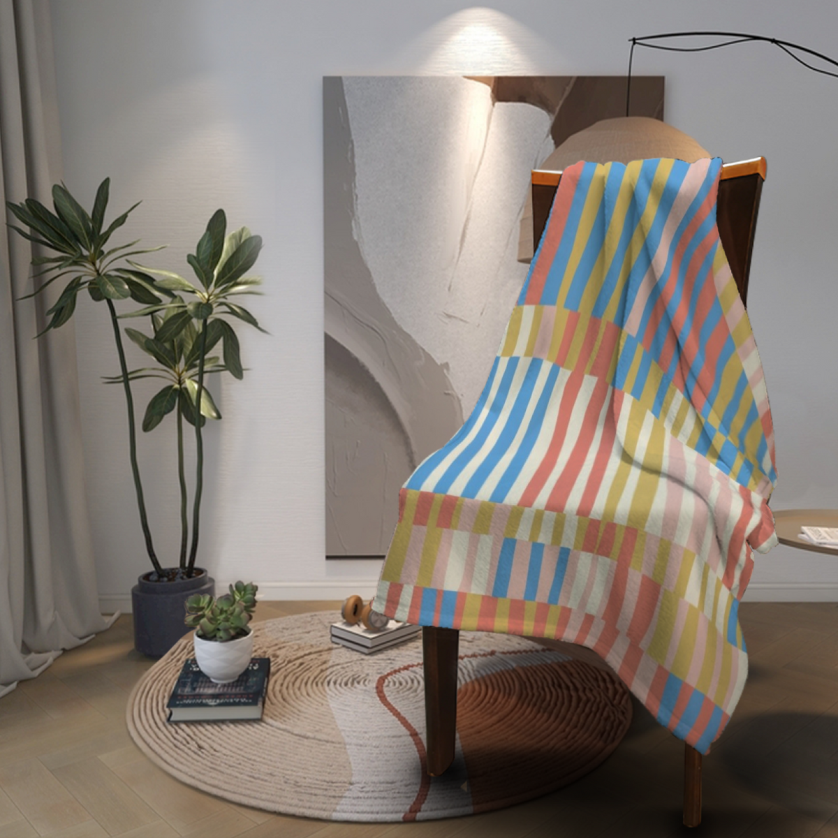 Enchanted & Tapestry Playful Graphic All-Season Flannel Blanket