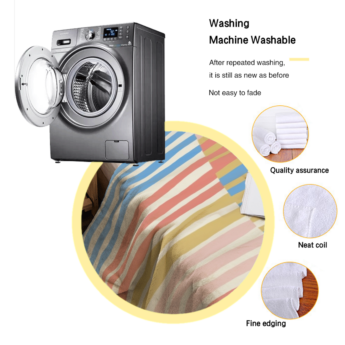 Enchanted & Tapestry Playful Graphic All-Season Flannel Blanket