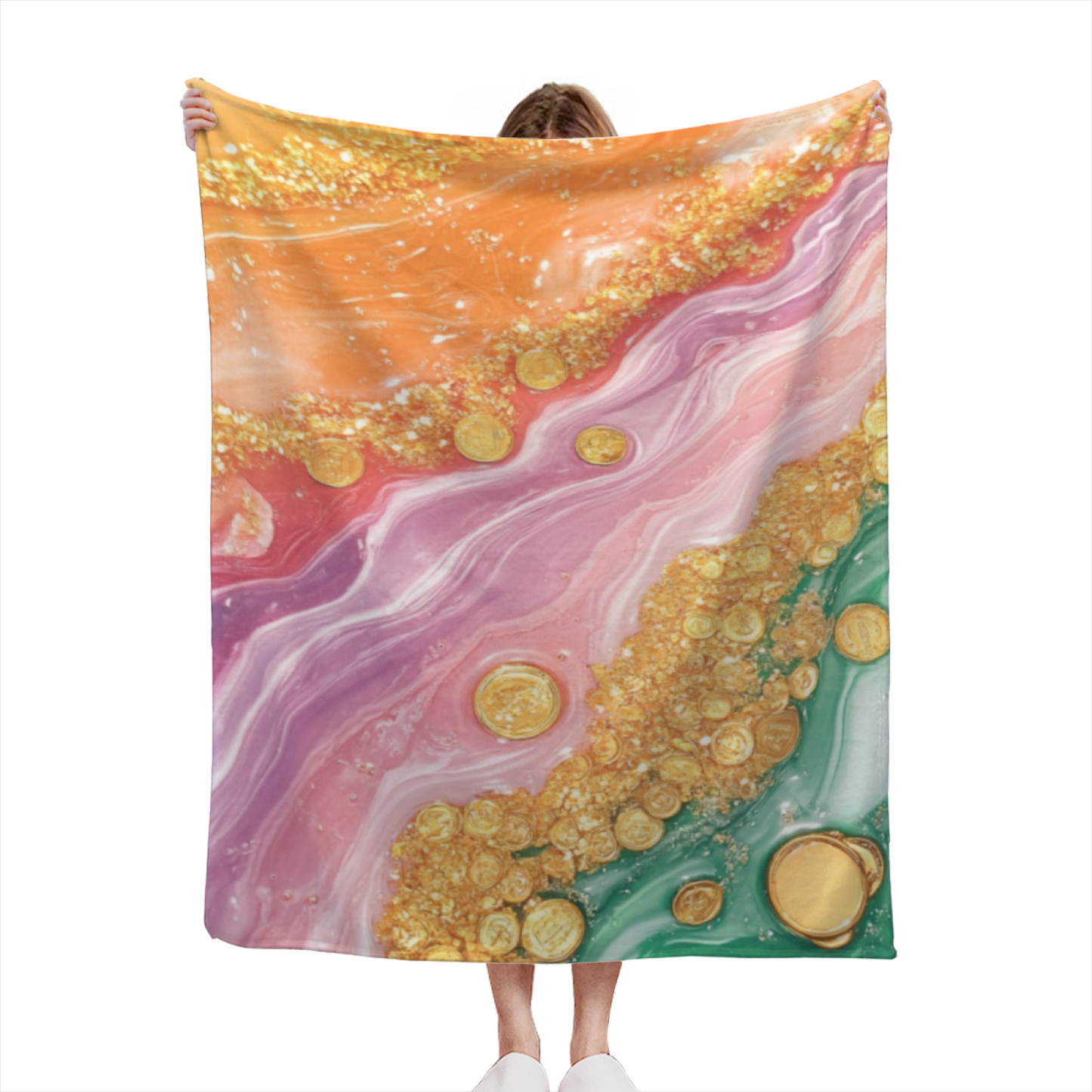 Stylish Graphic Throw Blanket ¨C Contemporary Artistic Printed Home Blanket