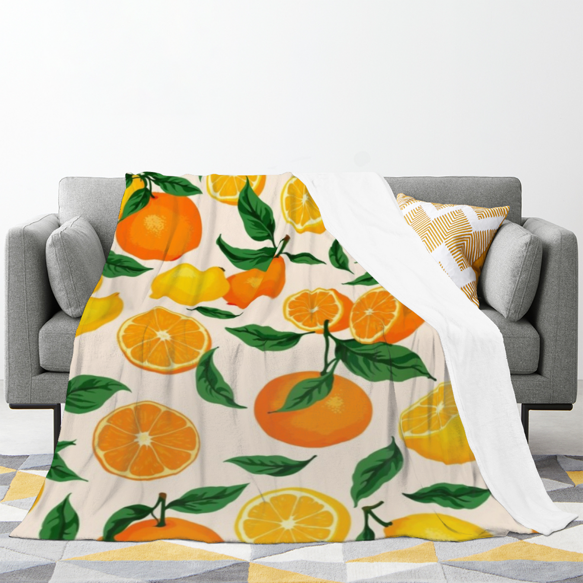 Seaside Jubilee Lightweight Flannel Throw in Dusty Lilac