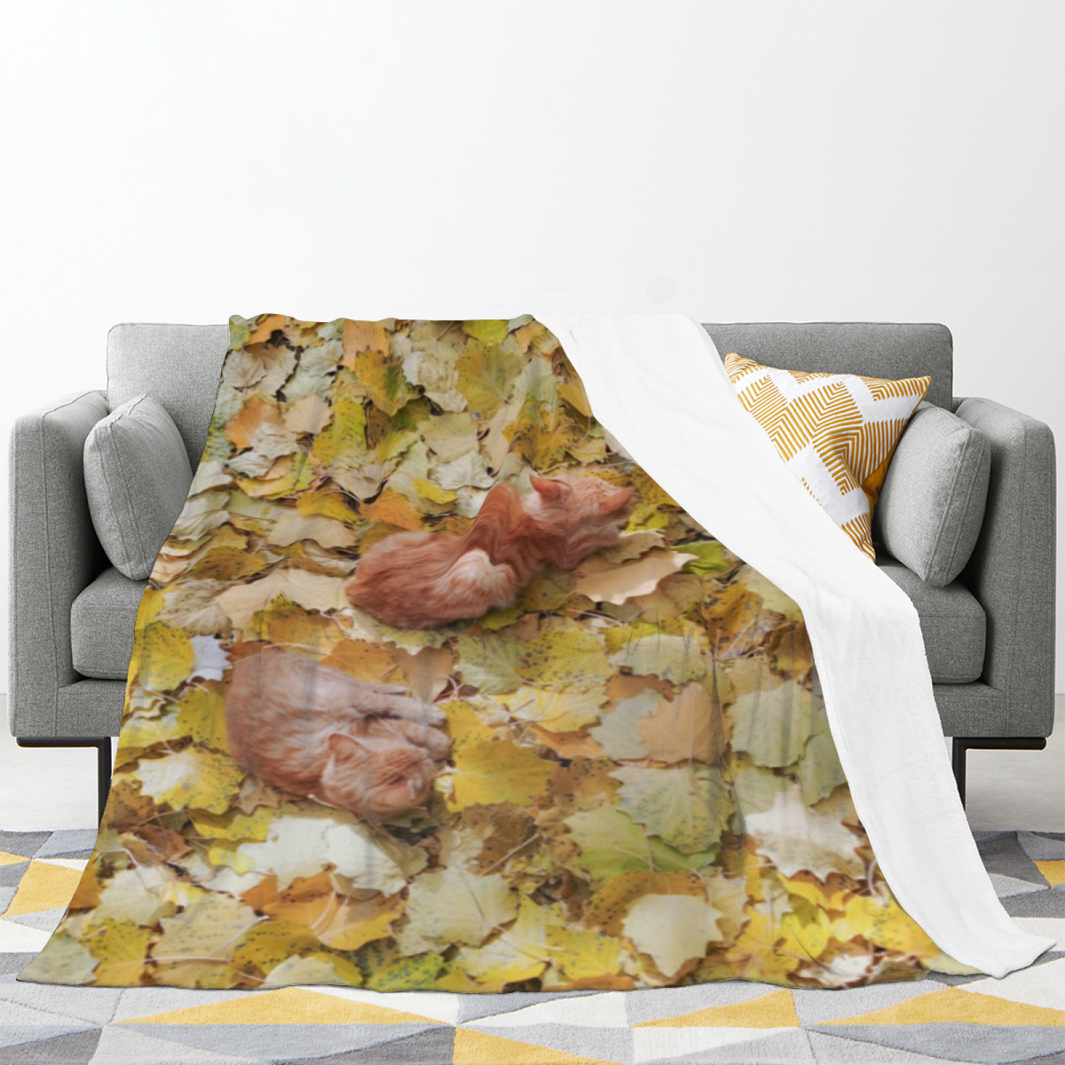 Watercolor Hearth Home Accent Lightweight Flannel Throw ¨C Rich Multicolor