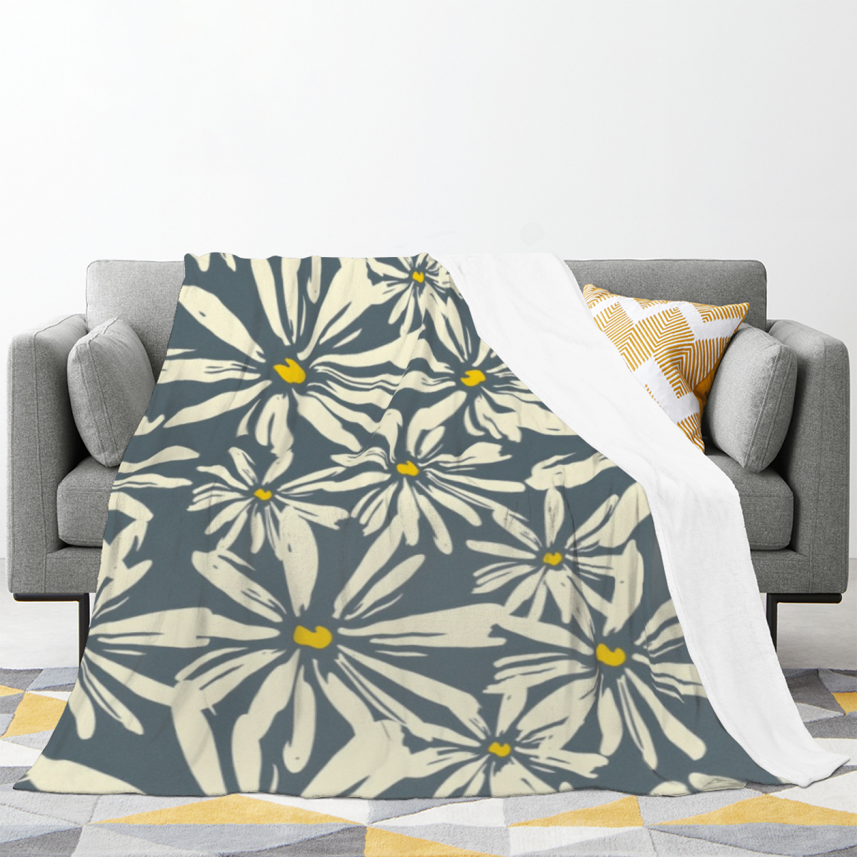 Velvet Mosaic Soft Neutral Dreamy All-Season Flannel Blanket