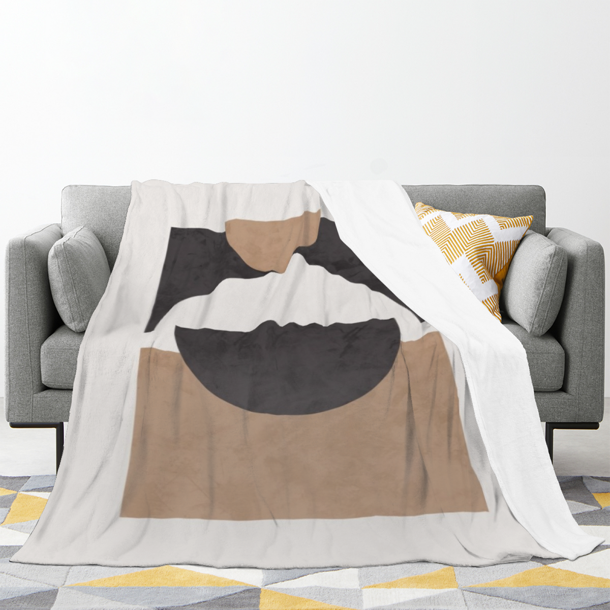 Marigold & Vista Playful Graphic All-Season Flannel Blanket