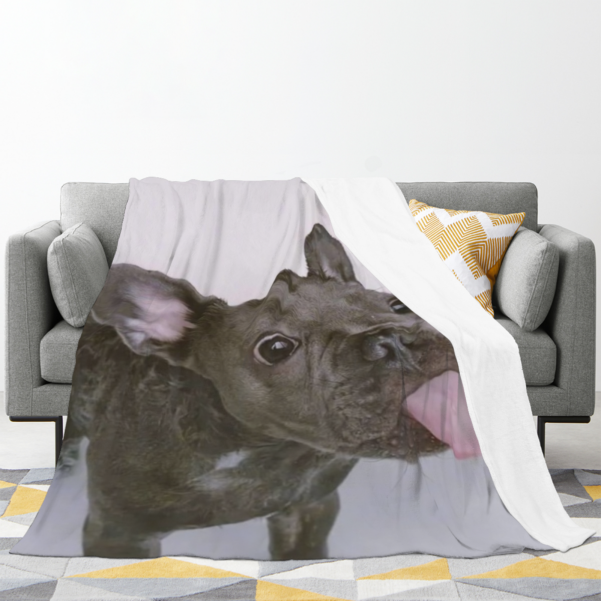 Terracotta Rhythm Soft Neutral Art Plush Flannel Throw