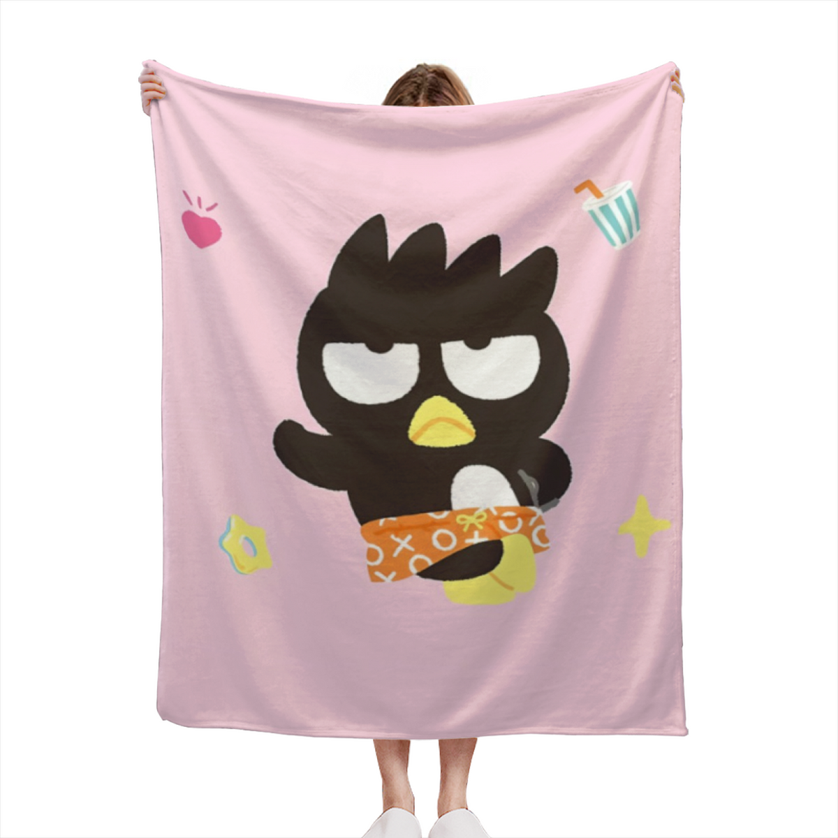 Lime Drink Illustration Soft Flannel Blanket
