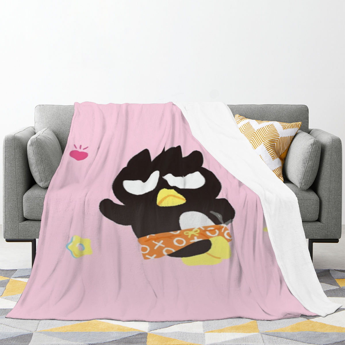 Lime Drink Illustration Soft Flannel Blanket