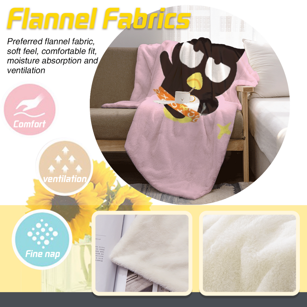 Lime Drink Illustration Soft Flannel Blanket