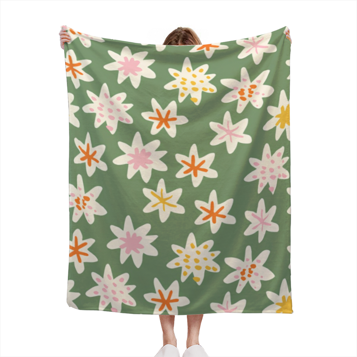 Holiday Gift Santa Lightweight Flannel Throw