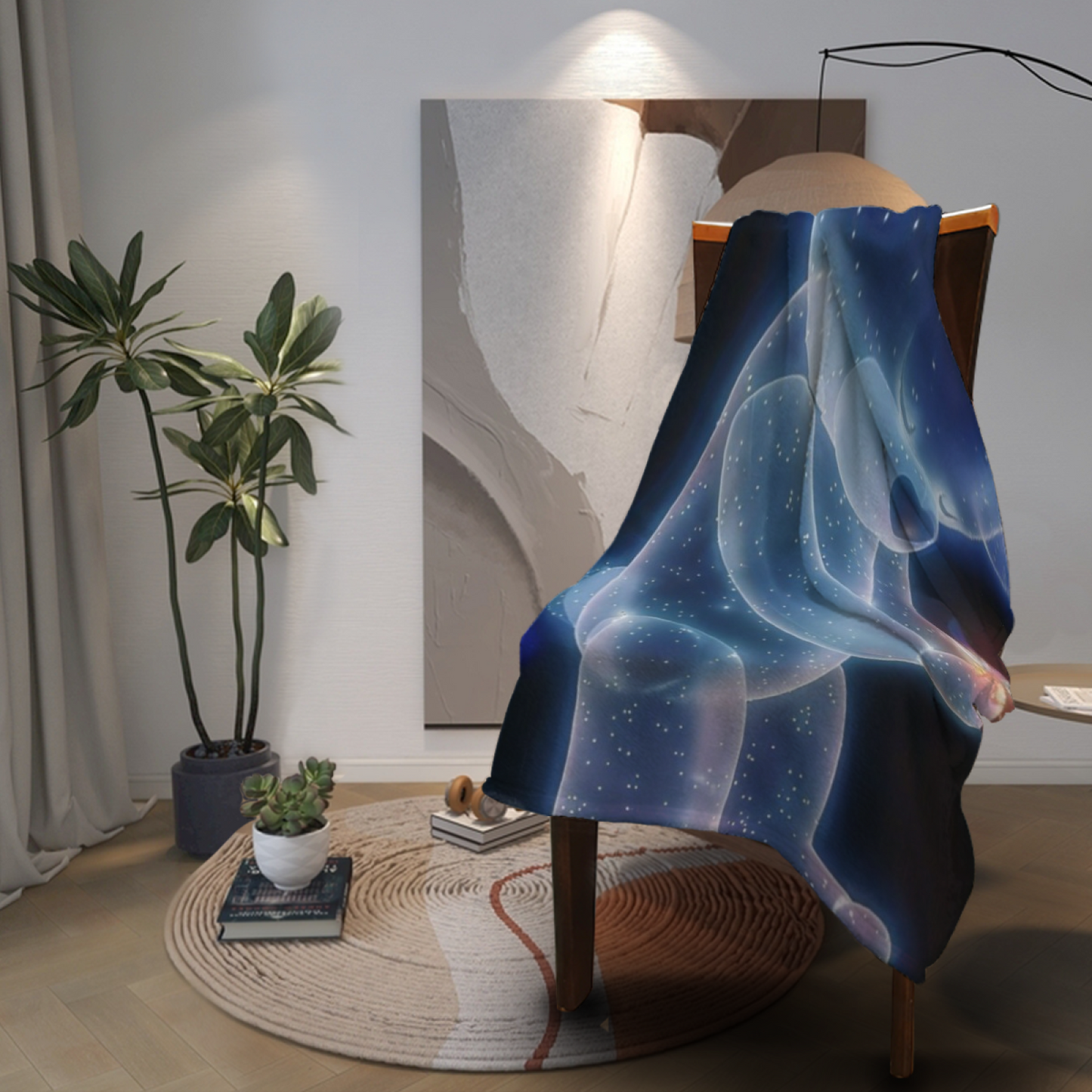 Modern Artistic Throw Blanket ¨C Colorful Printed Decorative Home Blanket
