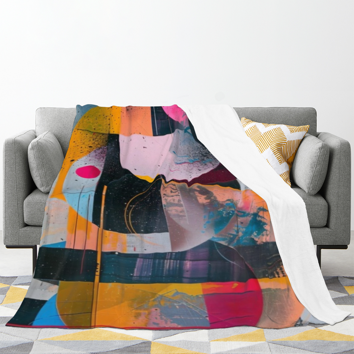 Vintage Butterfly Study Cozy Flannel Bed Blanket