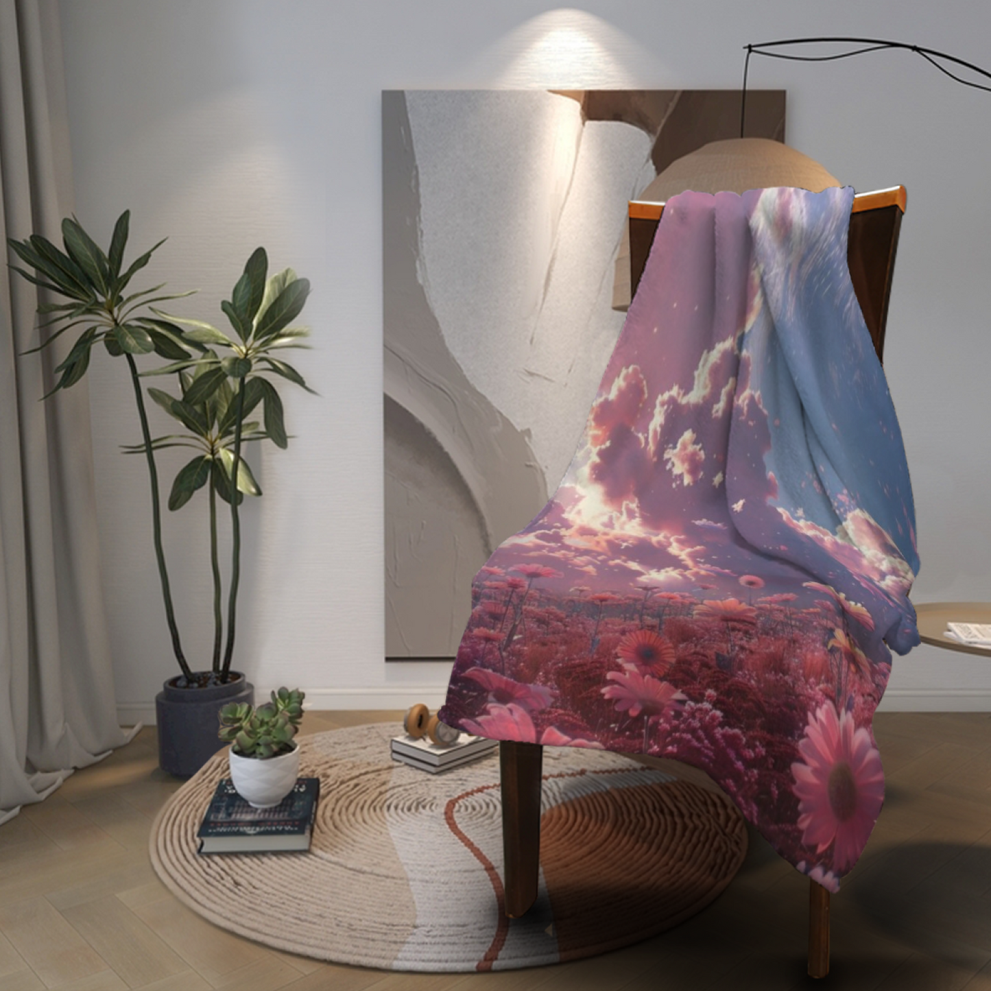 Modern Decorative Graphic Throw Blanket ¨C Stylish Artistic Cozy Blanket