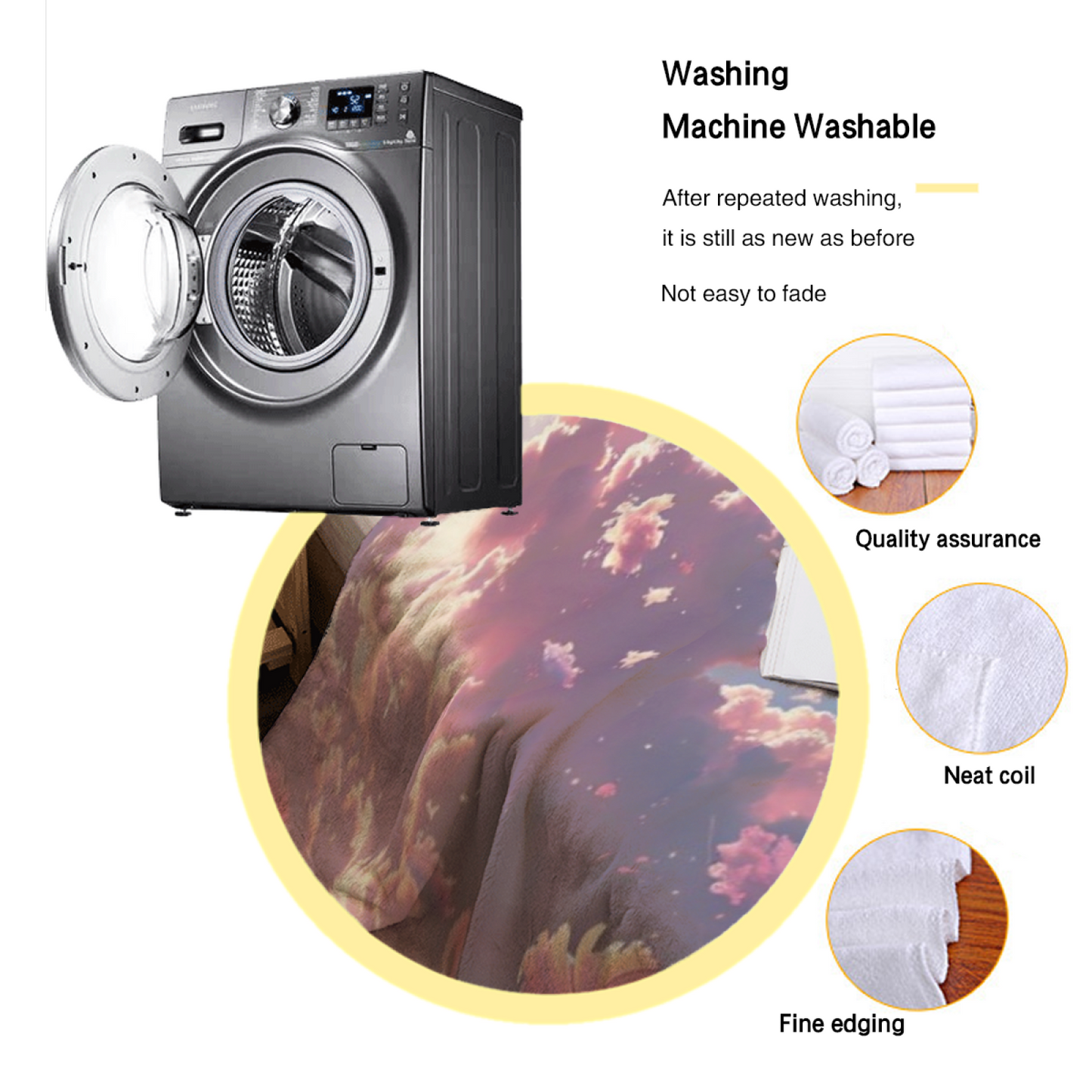 Modern Decorative Graphic Throw Blanket ¨C Stylish Artistic Cozy Blanket
