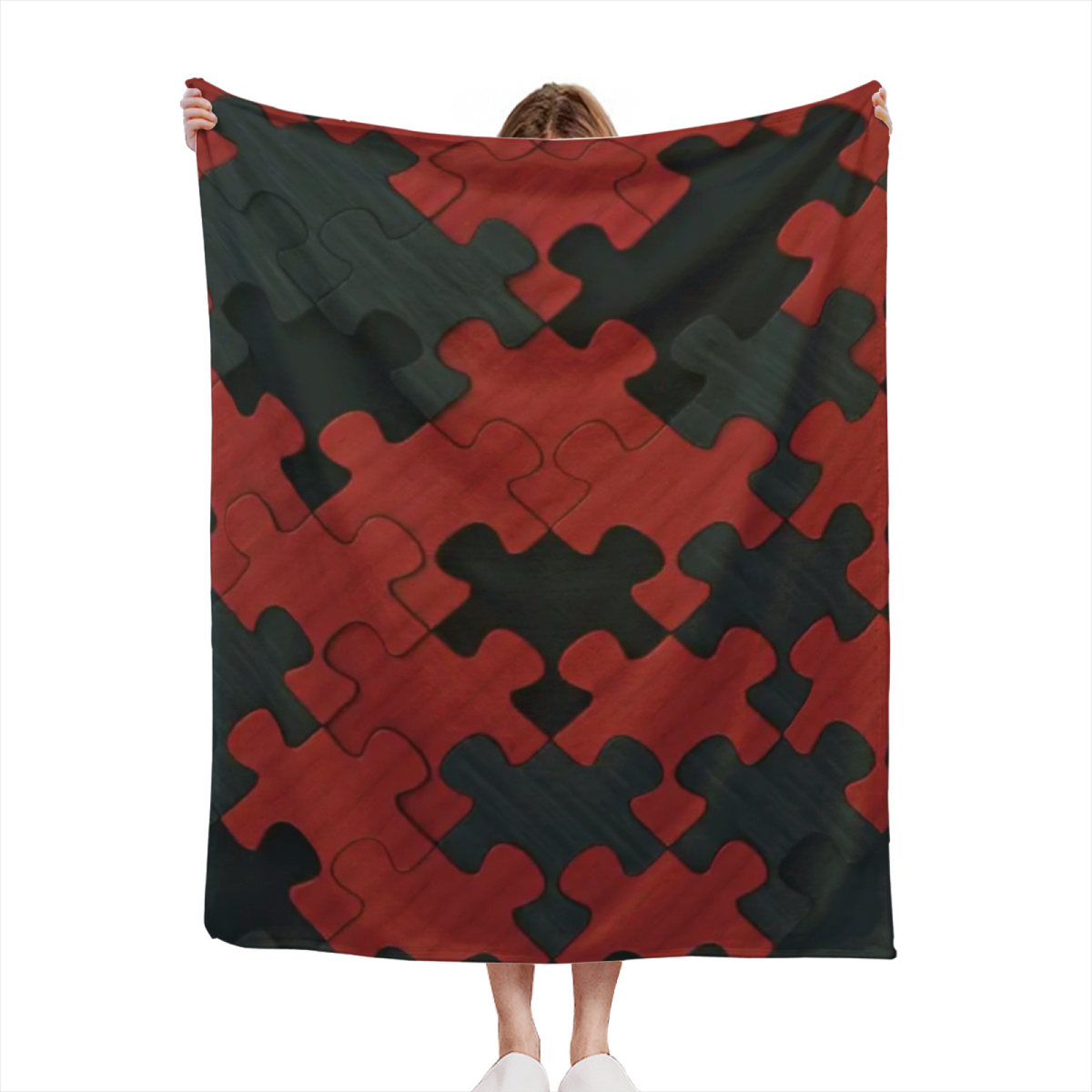 Earthy Neutral Evergreen Wonder Lightweight Flannel Throw ¨C Contemporary Pattern